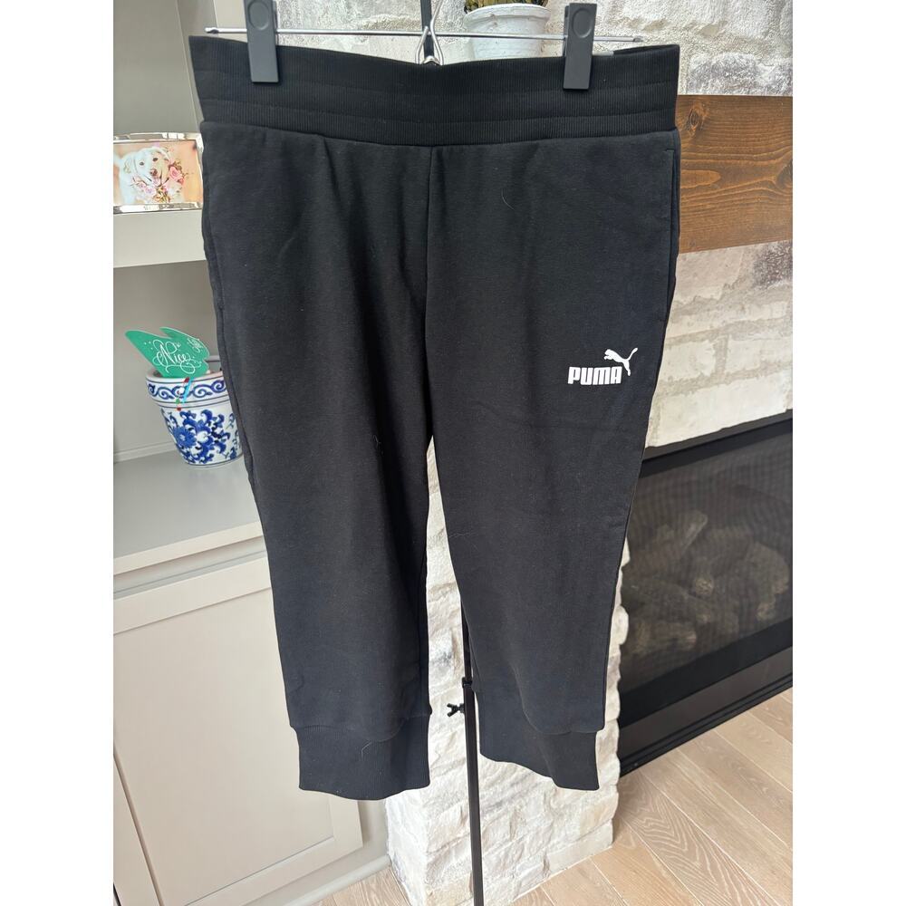 Puma Women's Black ESS Capri Regular Fit Sweatpants Size S - Picture 5 of 9